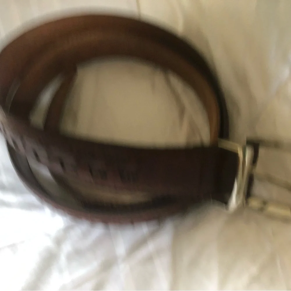 Vintage Bragano Brown Woven Leather Men’s Bag Strap